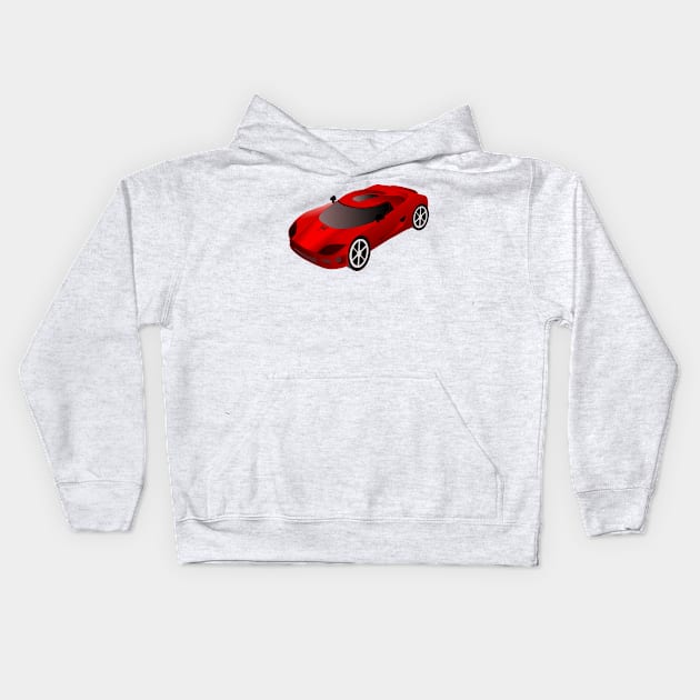 sport car Kids Hoodie by dongila5